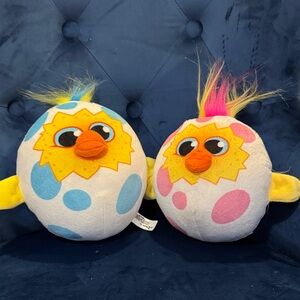 Move 2 play egg toss Colorful Plush Bird Toys for Pets